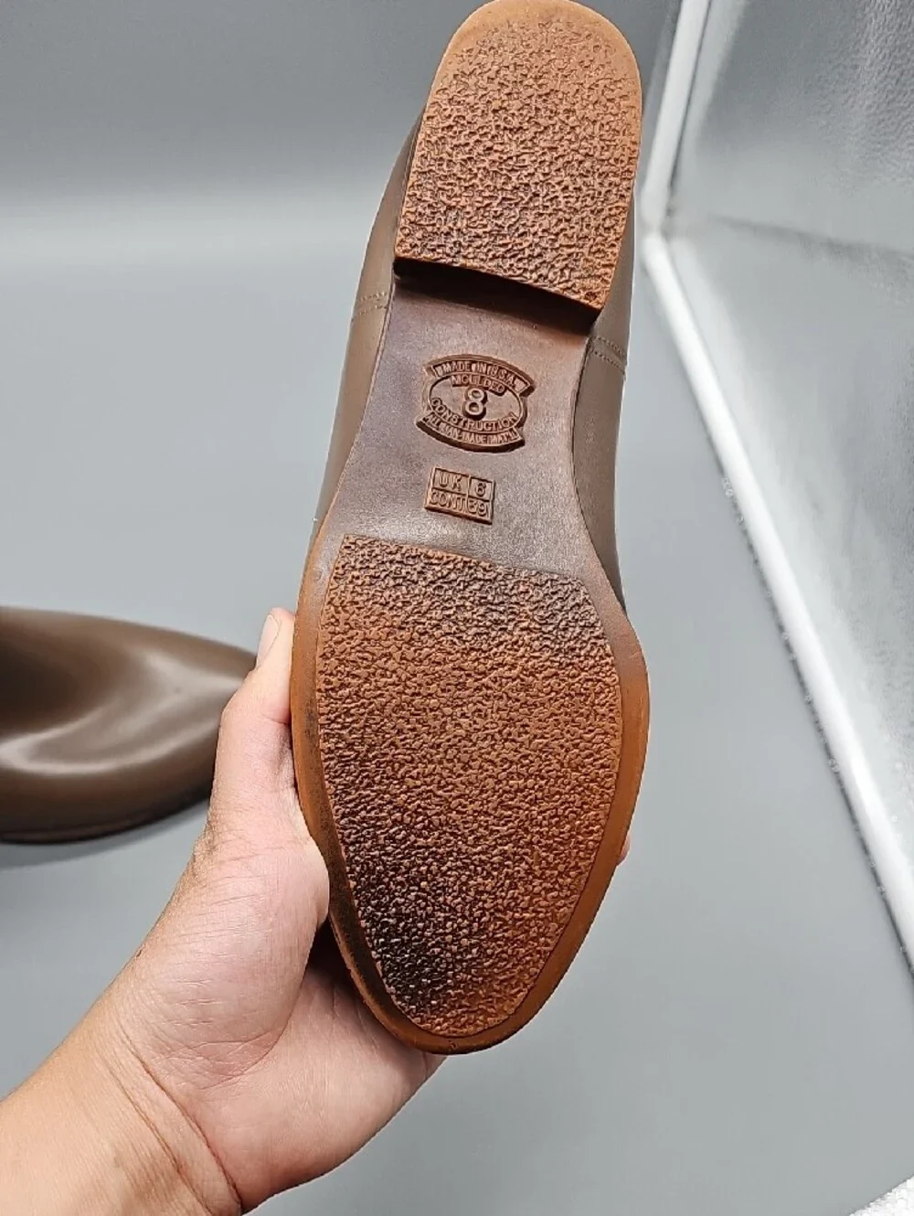 ALL MAN MADE MATL comfortable brown